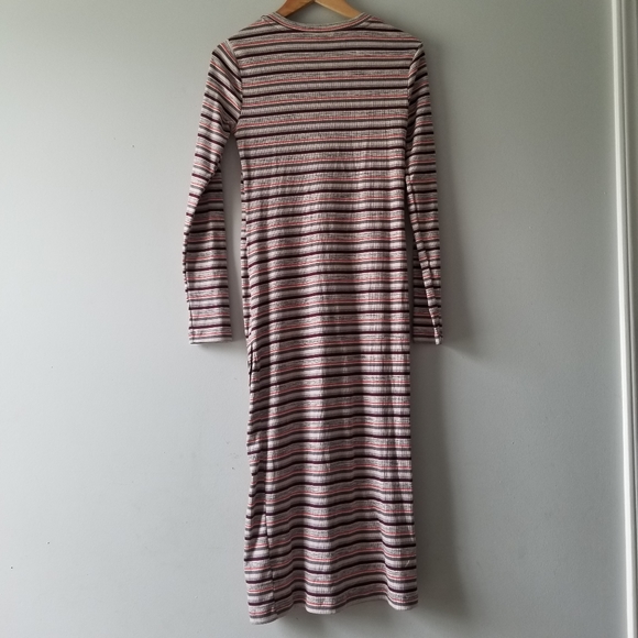 Wild Fable Ribbed Knit Striped Midi Dress - Picture 9 of 10